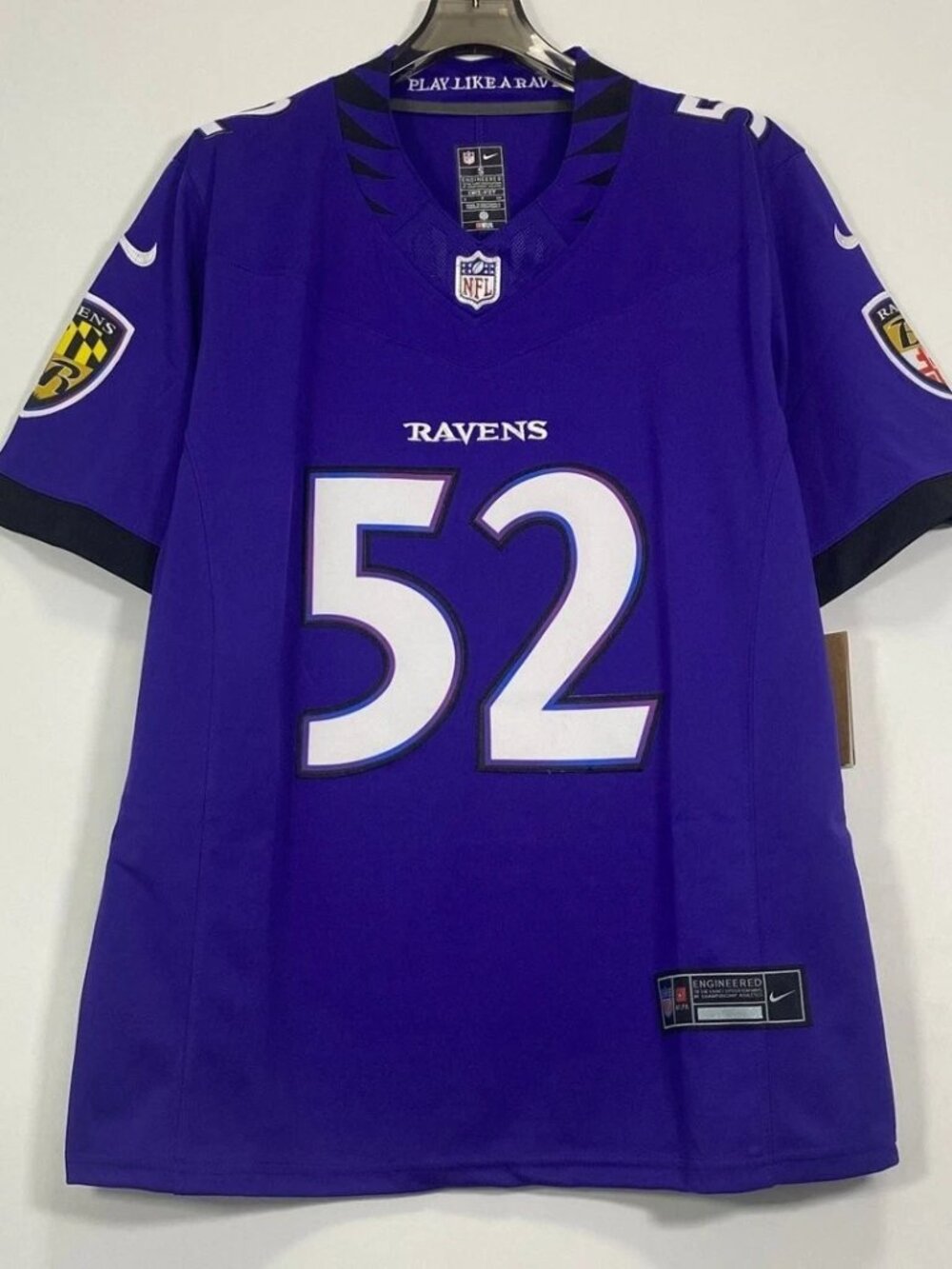 Ray Lewis  Purple Jersey Stitched Vapor